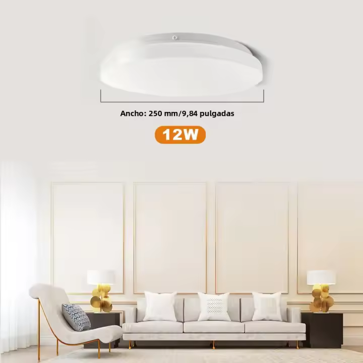 Lámpara De Techo Circular LED Con Sensor De Movimiento 18W 24W AC85-265V Luz Interior Moderna Para Sala De Estar Decoración De Hogar Y Iluminación - 1
