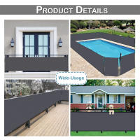 Manto De Sombra Impermeable Para Balcón Protección UV Del 70% Cubierta De Valla Para Patio Escudo De Sol Para Paredes De Madera Decoración De Jardín Y Piscina - details 9