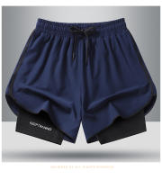 Shorts Deportivos De Verano Negro Sólido Casual Para Hombres Pantalones Cortos Secado Rápido Con Bolsillo Oculto Moda Deportiva - details 2
