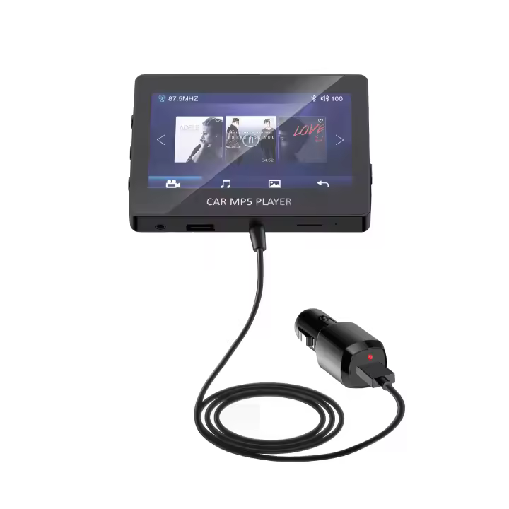 Transmisor Bluetooth FM Para Coche Receptor De Estéreo Pantalla De 4.3 Pulgadas MP5 Soporte Tarjeta TF Control Remoto Pantalla No Táctil - 1