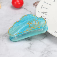 Nuevo Horneado De La Nube Soñada Con Pinza Para El Cabello De La Marca Acrylic Headpiece Y Back of Head Hair Clipper Para Mujer Accesorio De Moda De Cuatro Estaciones - details 9