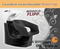 Lavacabezas con pica blanca y asiento ergonómico Modelo LBH Flipp - details 0