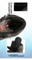 Botas De Nieve HIKEUP Para Hombres Cuero Sintético Y Peluche Deportivas De Exterior Para Senderismo Y Trekk Ing Antideslizantes Talla 40-45 Color Negro Marrón Gris Verde - details 4