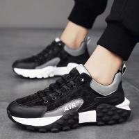 Nuevos Zapatos Deportivos Casuales Para Hombre 2024 Primavera/Otoño Cómodos Antideslizantes De Alta Calidad Para Exterior Zapatillas Moda Con Suela Mediana Talla True Mesh Algodón - details 3