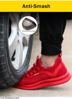 Zapatos De Seguridad Con Punta De Acero Para Hombre Ligeros Y Transpirables Botas De Trabajo Con Malla Cierre De Lazo Antipinchazos Y Resistente Al Desgaste - details 19