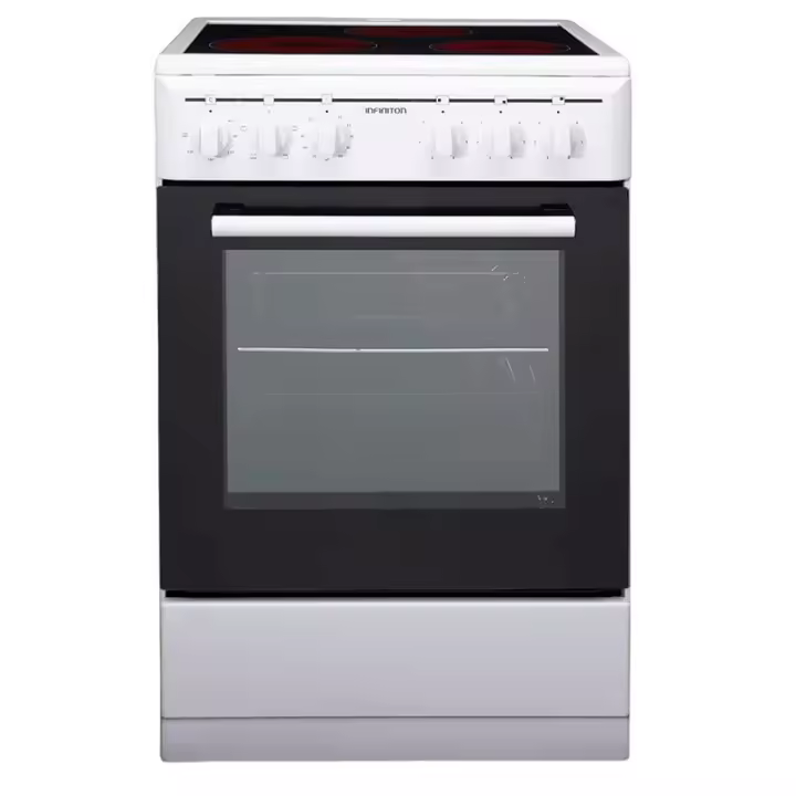 Cocina eléctrica CC-V350G Infiniton vitrocerámica+horno eléctrico 48L blanco/negro 85,5x50x56,5 cm - 1