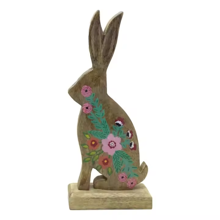 Signes Grimalt ORIGEN Home Decor Conejo De Madera Animales | Figura de Conejo Marrón - 31x13x6cm 32695 - 1