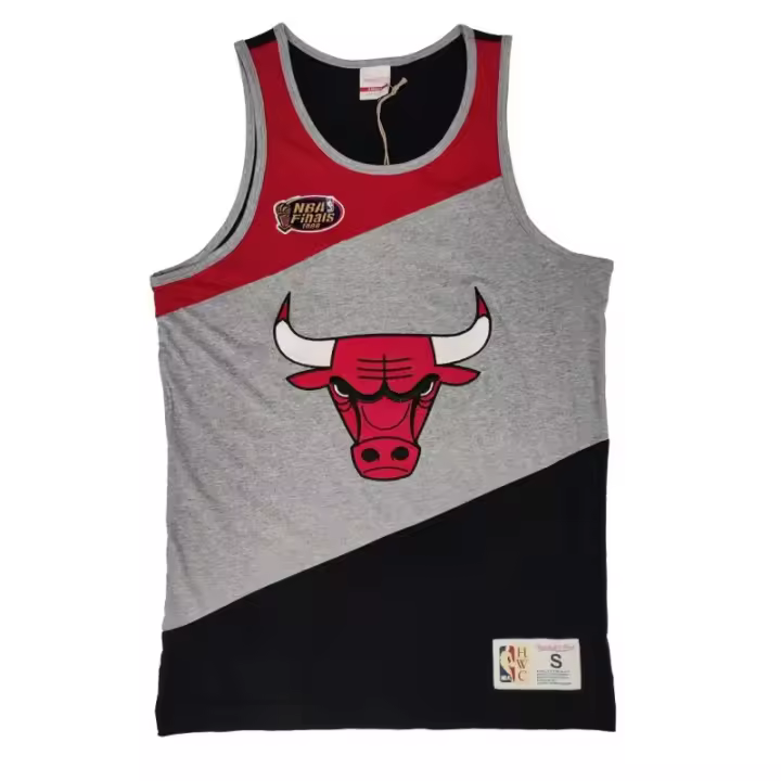 Camiseta Chicago Bulls NBA Colorblocked Cotton Tank Top - 1
