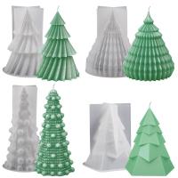 Molde De Silicona Para Vela De Árbol De Navidad 3D Creativo Para Epoxy Resina DIY Aromaterapia Vela Tamaño Estándar De Plantas - details 6