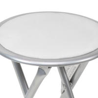 THE SECRET HOME - Taburete Plegable de Metal - Pack 1 y 2 - Acolchado - Ideal Cocina - details 4