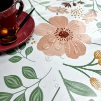 Mantel PVC Impermeable para Mesa Rectangular, Verano, Flores  - Ideal para Hogar, Cocina y Comedor - details 0
