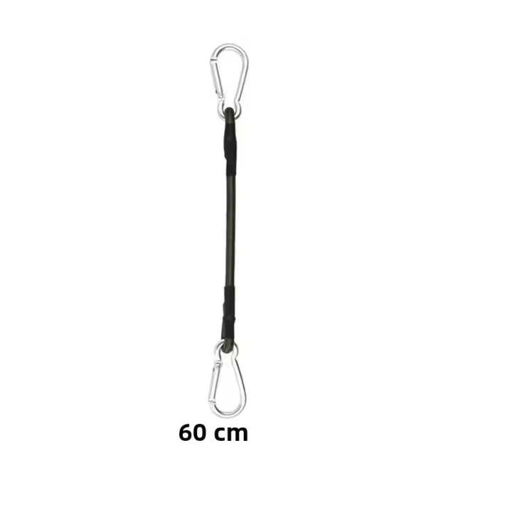Cuerda De Camping Elástica Con Ganchos Para Lashen Tira De Cordón Para Actividades Al Aire Libre Y Deportes Material De Latex - 1