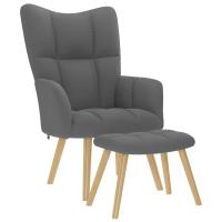 vidaXL Sillón de relax con taburete tela rojo tinto en color Rojo vino tinto/Gris claro/Taupé y más | cómodas modernas ergonómicas para comedor cocina salón hogar - details 4
