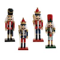 Nutcrackero De Madera Clásico Para Navidad Decoración Tradicional Figura De Adorno Para Mesa De Fiestas Regalo Para Niños - details 0