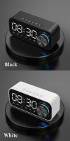 BIT Reloj despertador con Radio Digital, altavoz con Bluetooth, pantalla LED de hora y alarma y superficie de espejo para escritorio - details 11