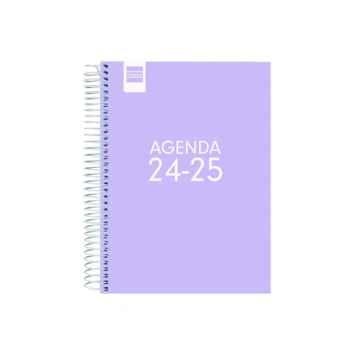 AGENDA ESCOLAR 2024-2025 4º 155X212 1 DÍA PÁGINA COOL LILA FINOCAM 645060825 - 1