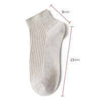 Calcetines De Verano Para Mujer 98% Algodón Color Sólido Transpirables Desodorantes Casual Cortos Cómodos Kawaii - details 7