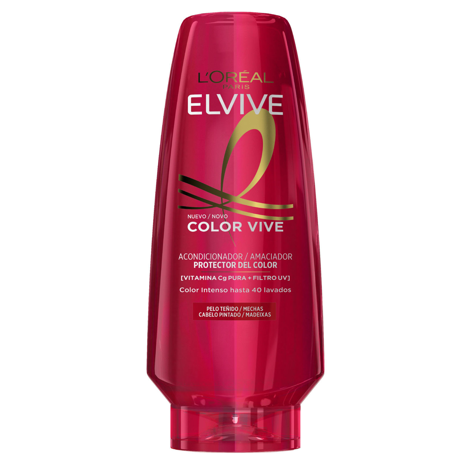 L'Oréal Paris | Rutina Elvive Color Vive Recarga Ecopack de Champú, Mascarilla, Champú, Acondicionador o Aceite Protector Para Pelo Teñido