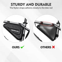Bolsa De Tubo Impermeable NEWBOLER EVA 2.5L Para Ciclismo MTB Y Carretera Bolsa Triangular De Marco Frontal Para Reparación De Herramientas - details 3
