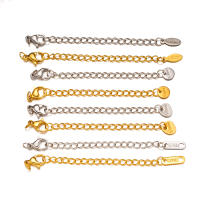 10pcs Cadena De Extensión De Acero Inoxidable Con Cierre De Langosta Para Conectores De Joyería DIY Suministros De Pulseras - details 1