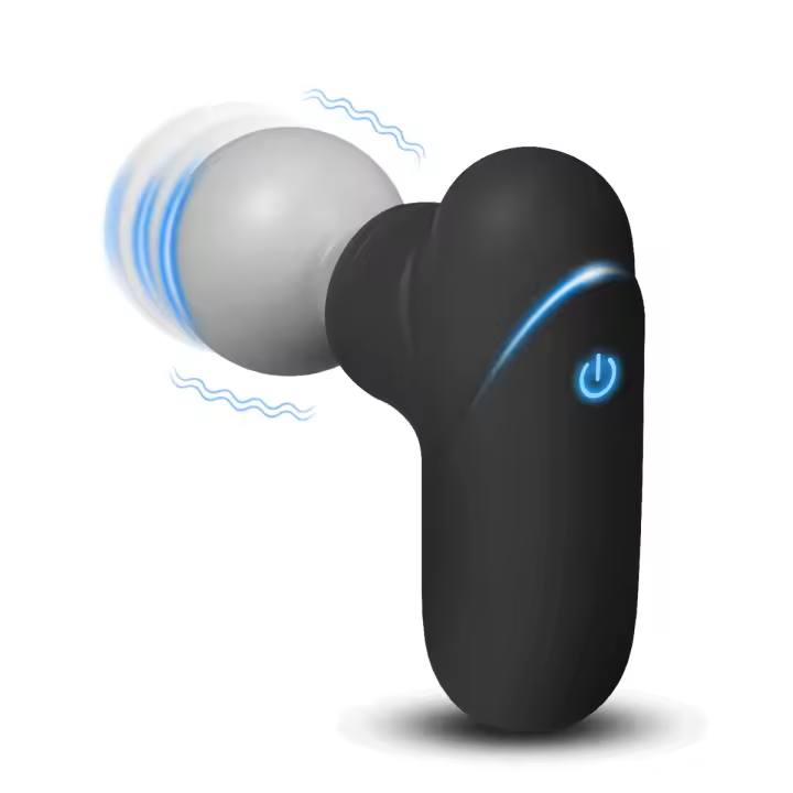 Mini Masajeador Eléctrico Lick Lip Pequeño Y Portátil Para Relajación Muscular Profunda En Cuerpo Adecuado Para Cuello Espalda Piernas Y Hombros Material ABS & TPR - 1