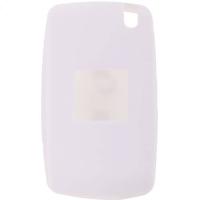 Banner - Funda silicona mando llave del coche 2 botones compatible con Peugeot blanco