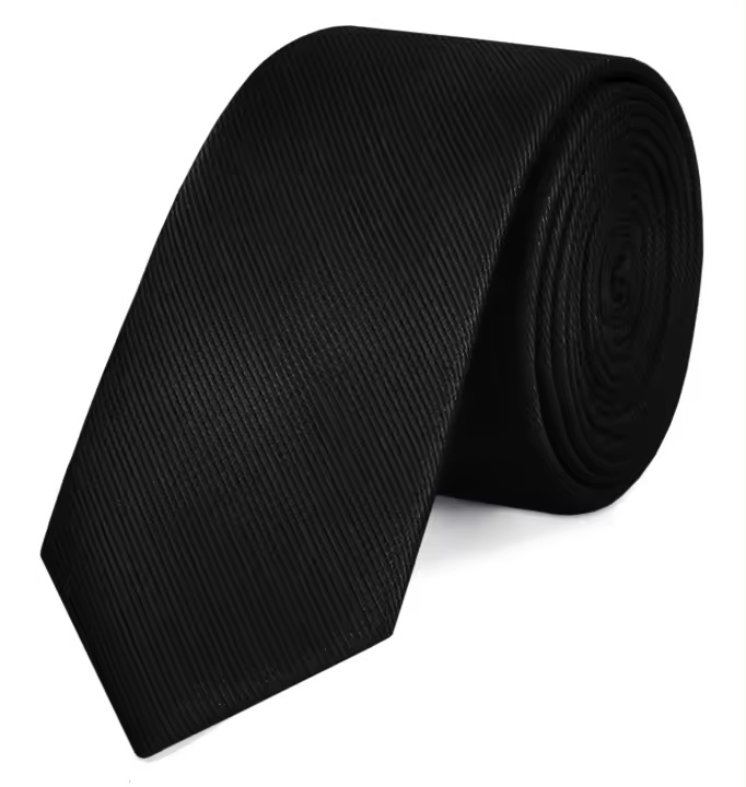 Ociodual Corbata Negra Clásica Hecha a mano, Elegante para Celebraciones, Eventos, Bodas, Fiestas y Business, Corbata de Hombre para Regalo, Unisex, Mens Tie - 1
