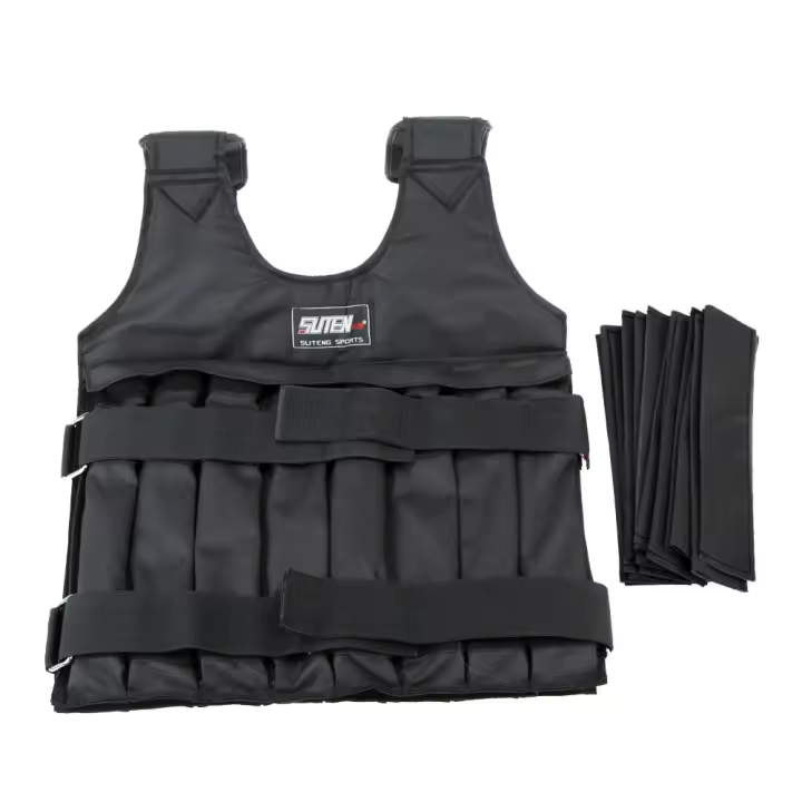Chaleco De Entrenamiento Ajustable Con Peso Para Boxeo Y Gimnasio Máximo 50kg Vestido De Ejercicio Fitness Unisex - 1