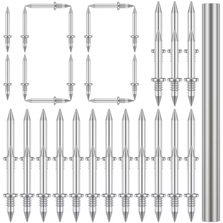 Tornillos De Acero Sin Marcas Para Banda De Enchufe 100-500Pcs Con Cabeza Doble Y Tubo Instalación Sin Problemas Para Carpintería Y Obras Domésticas - 1