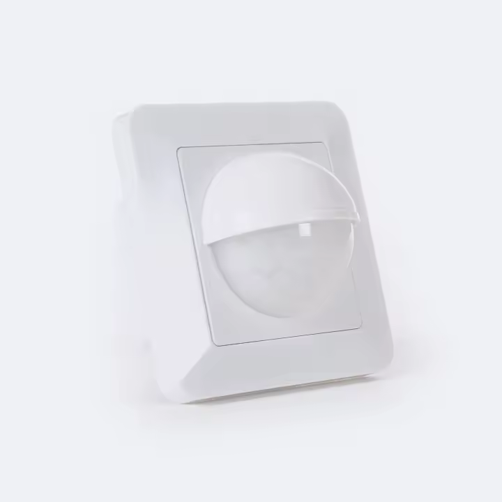 Ledkia Sensor de Movimiento PIR 120º Mecanismo Pared Circular Blanco - 1