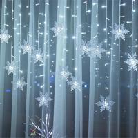 Luces De Cadena LED De Encaje De Copos De Nieve Con 8 Modos EU Plug Para Decoración Interior Y Exterior De Navidad Fiesta De Boda - details 9