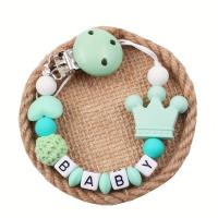 Portador De Chupete Para Bebé Clip De Silicona Con Cadena De Chupetes Regalo Para Niños De 0 a 24 Meses Diversos Colores Disponibles - details 6