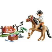 PLAYMOBIL country poni coleccionable connemara (70516) pony con manta y accesorios para caballos - details 3