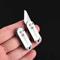 Cuchillo De Bolsillo Mini De Acero Inoxidable Con Cadena De Llave Herramienta De Expresión Postal Portátil Y Fácil De Transportar - details 0
