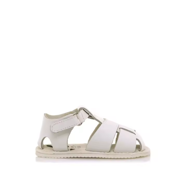 sandalias barefoot niño free baby blanco con cierre cierre adherente y tipo de puntera redonda - 1