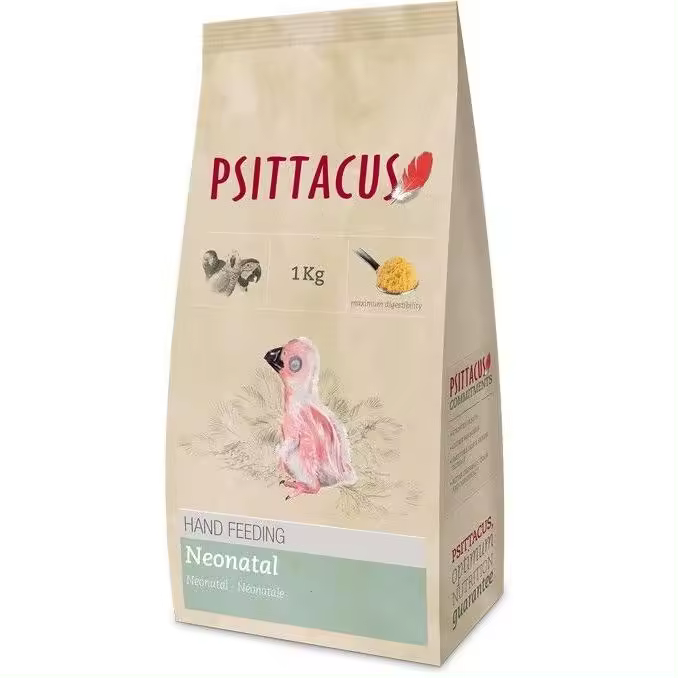 Psittacus Papilla para Psitácidos Neonatal 1 Kg - Nutrición Adecuada para Criar Manualmente - 1