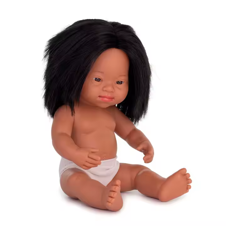 Muñeca latina con Síndrome de Down 38 cm - 1