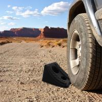Bloque De Rueda De Goma Resistente Para Carrocerías De Camión Y ATV Bloque De Rueda Fácil De Transportar Para Neumáticos Delanteros Y Traseros Para Coches Camiones Y RVs - details 4