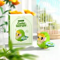 Mini Bloques De Construcción 3D Serie Pájaro Bonito Modelo De Perro Pollo En Ladrillos Juguete Decorativo Para Mesa Regalos Para Niños - details 7