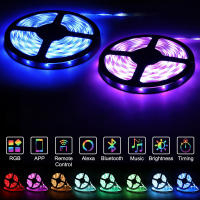 Tira De LED RGB 10m Control Bluetooth WIFI 5050 Para TV Computadora Dormitorio Fiesta Navidad Alexa Google Compatible Con Smart Device - details 0