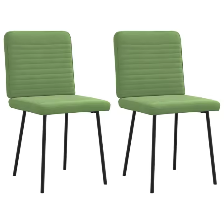 vidaXL Sillas de comedor 2 unidades terciopelo en color Amarillo/Rosa/Verde oscuro y más | cómodas modernas ergonómicas para comedor cocina salón hogar - 1