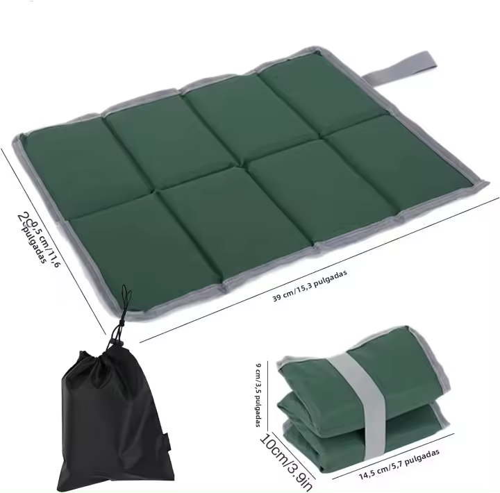 2pcs Almohada De Picnic Duradera Portátil Para Exteriores Silla Almohada Impermeable Y Anticongelante Plegable Para Camping Y Barbecue - 1