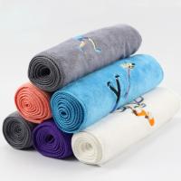Toalla De Secado De Algodón De Alta Calidad Color Sólido Transpirable Deportiva Portátil Absorbe Sudor Toalla De Yoga Para Camping Al Aire Libre - details 0