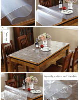 Mantel De PVC Transparente 1.0mm Impermeable Y Resistente Al Aceite Con Patrón De Cocina Cubierta Protectora Para La Mesa Suave Y Transparente Para Uso En Hogar Hotel Boda Y Banquetes - details 5