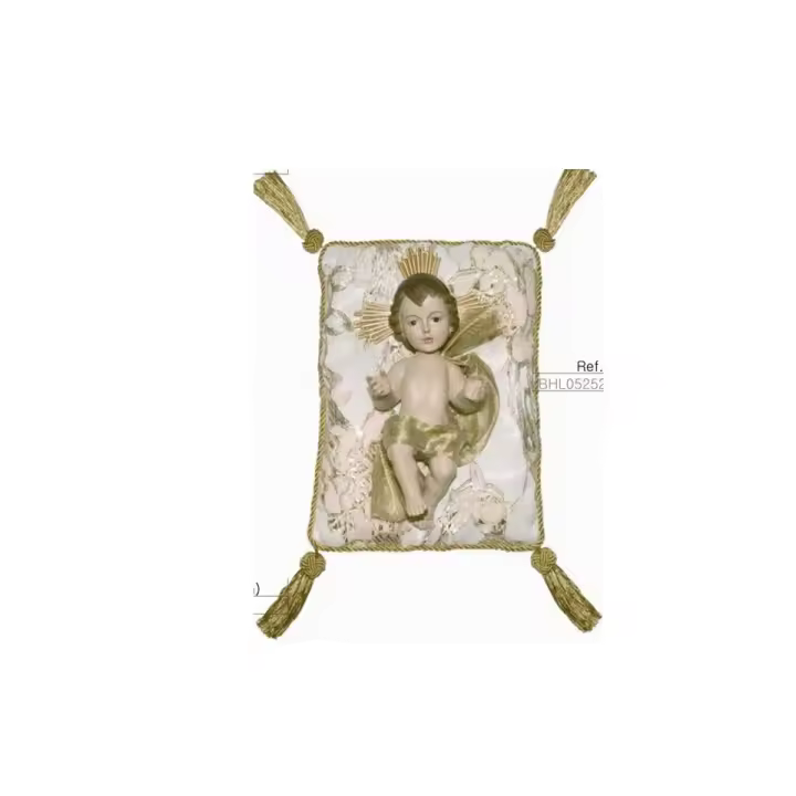 Niño Jesús de resina con almohada. akihaydeto - 1