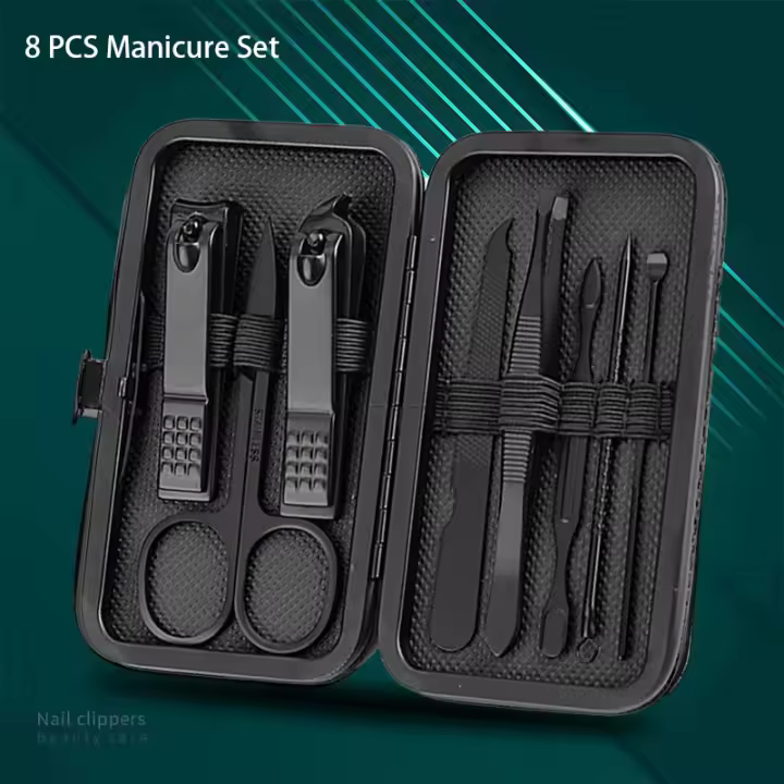 Gran oferta, juego de tijeras para uñas de 8/15/24 piezas, juego de tijeras para pedicura, tijeras para uñas de acero inoxidable, juego de herramientas de manicura para hombres y mujeres; - 1