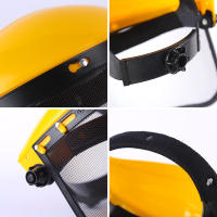 Casco De Seguridad Para Jardín Con Máscara Protectora De Red Completa Para Trimmer De Grama Protección Forestal Y Madera - details 8