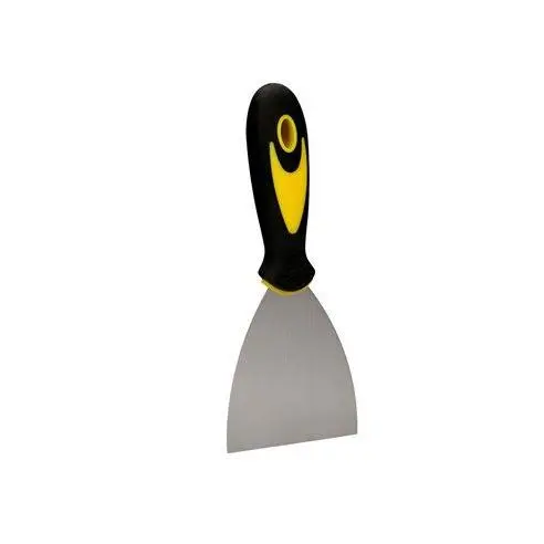 Wolfpack Espátula Acero Inoxidable 50 Mm Mango de Goma | Ideal para Albañilería y Manualidades - 1
