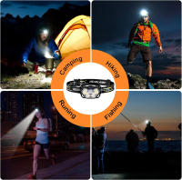 Lámpara Frontal LED De 9 Luces Fuertes Recargable Por USB Con Sensor De Movimiento Luz Portátil Para Pesca Camping Actividades Al Aire Libre - details 18