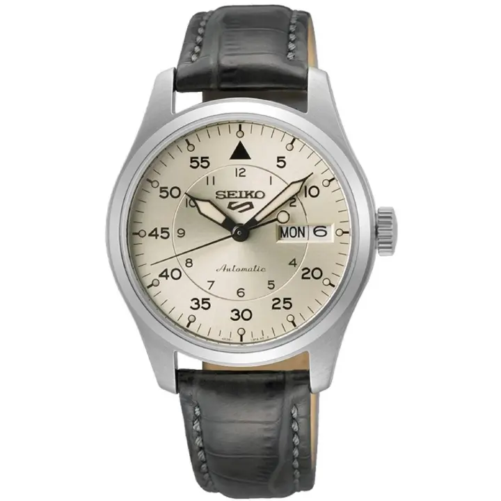 reloj automático hombre Seiko 5 Sports SRPJ87K1 ‘Champagne Flieger’ Suit Style 36mm 100m - 1